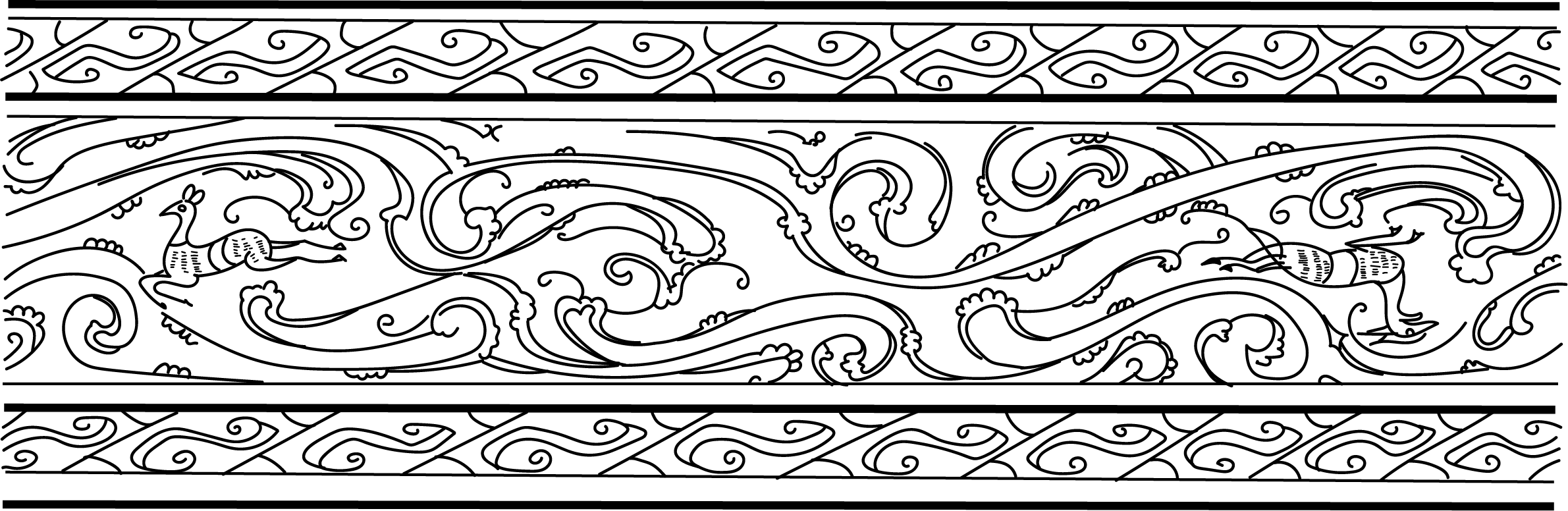 云鹿纹